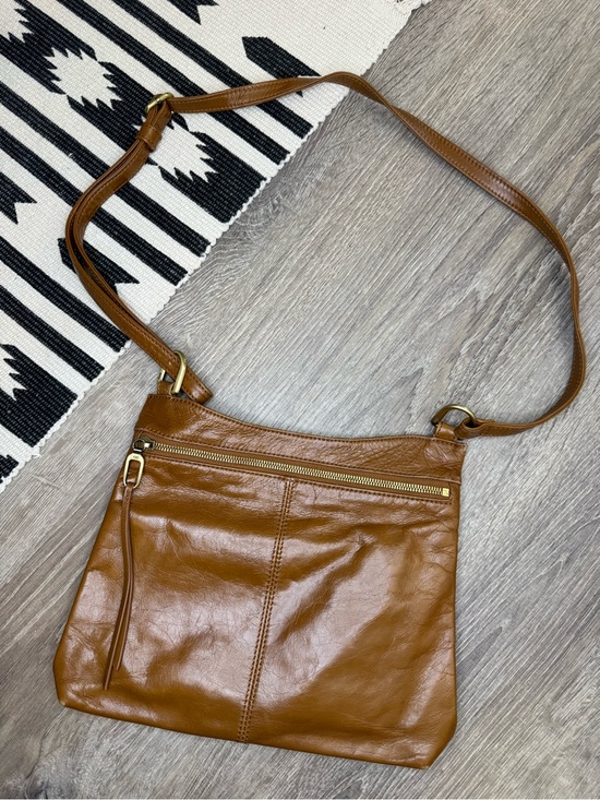 HOBO Handbags - Hobo Cambel Polished Natural Leather Crossbody Bag